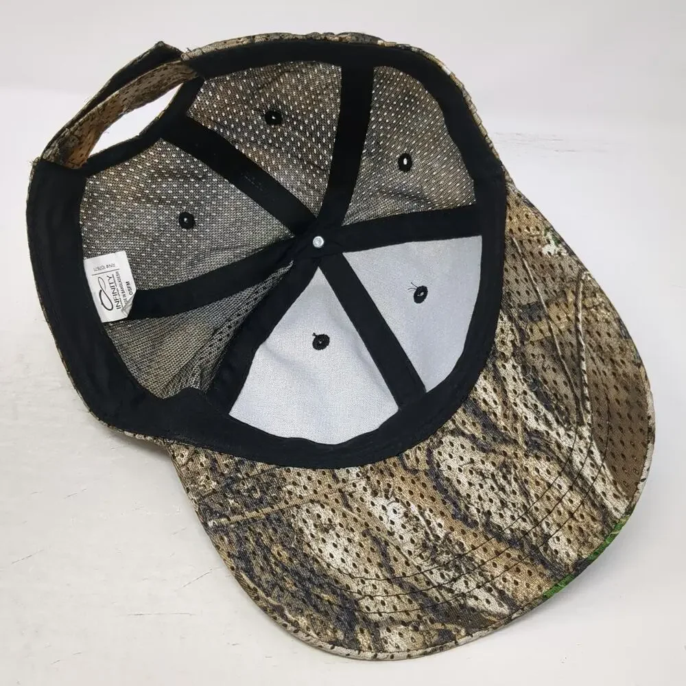 Infinity Realtree Camo Mesh Baseball Cap Brown One Size Strapback Hunting hat